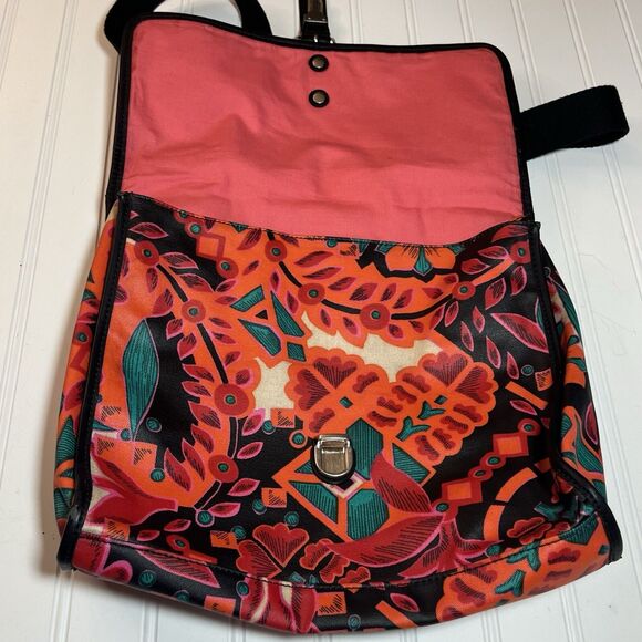 Fossil Bag Womens Multicolor Floral Crossbody Messenger Bag - Picture 5 of 16